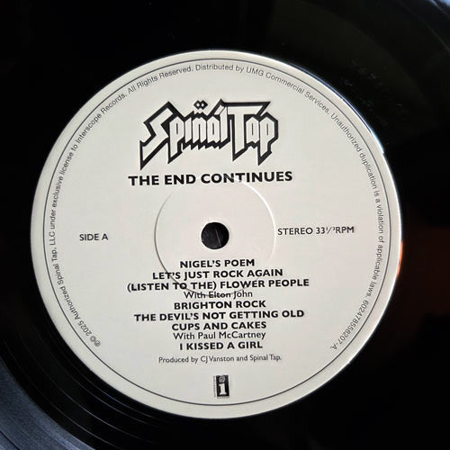 Spinal Tap : The End Continues (LP, Album)