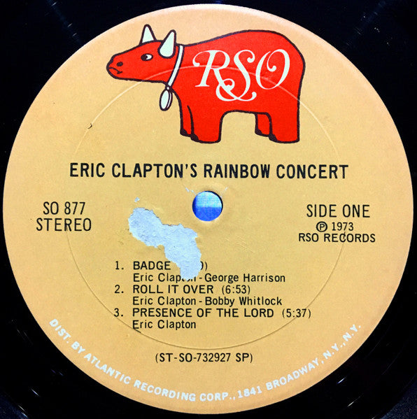 Eric Clapton : Eric Clapton's Rainbow Concert (LP, Album, SP )