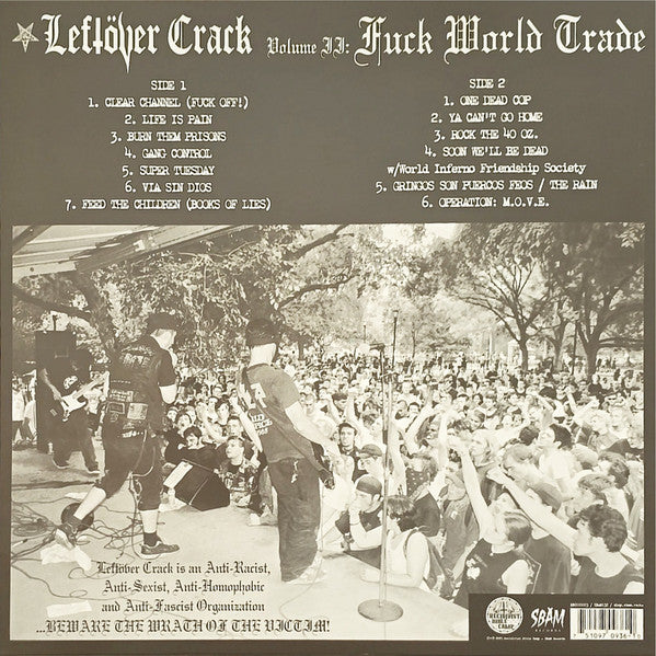 Leftöver Crack : Fuck World Trade (LP, Album, RE, Cle)