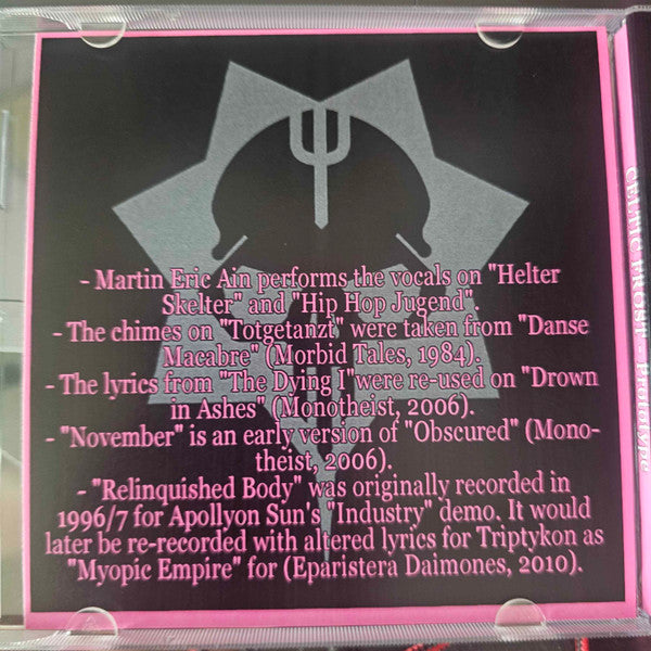 Celtic Frost : Prototype (CD, RE, Unofficial)