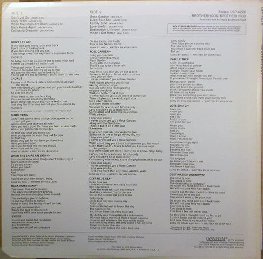 Brotherhood (8) : Brotherhood Brotherhood (LP, Album)