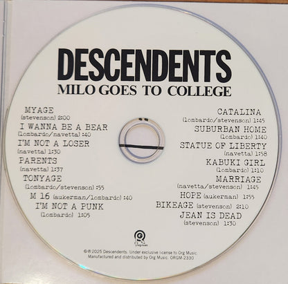 Descendents : Milo Goes To College (CD, Album, RE, RM, Dig)