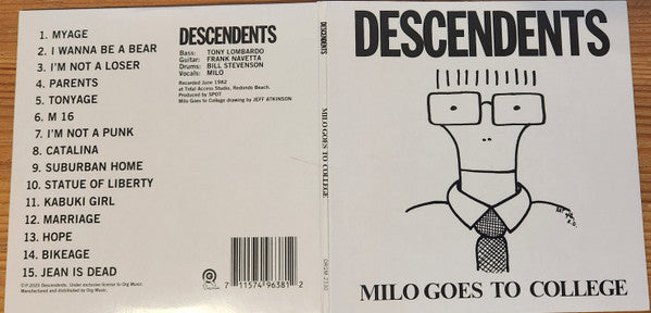 Descendents : Milo Goes To College (CD, Album, RE, RM, Dig)