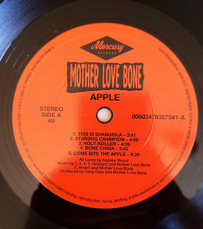 Mother Love Bone : Apple (LP, Album, RE, RM, Eco)