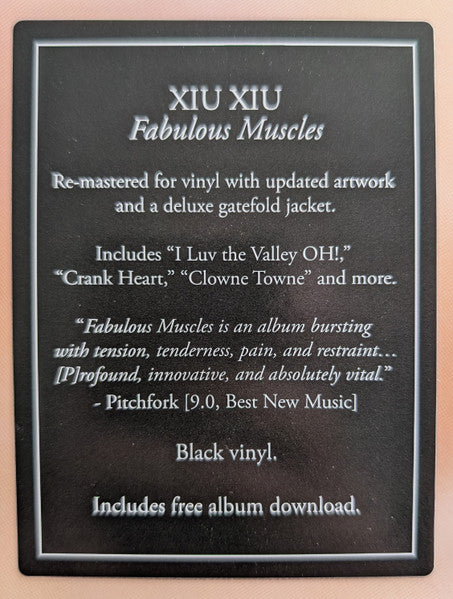 Xiu Xiu : Fabulous Muscles (LP, Album, RE, RP)