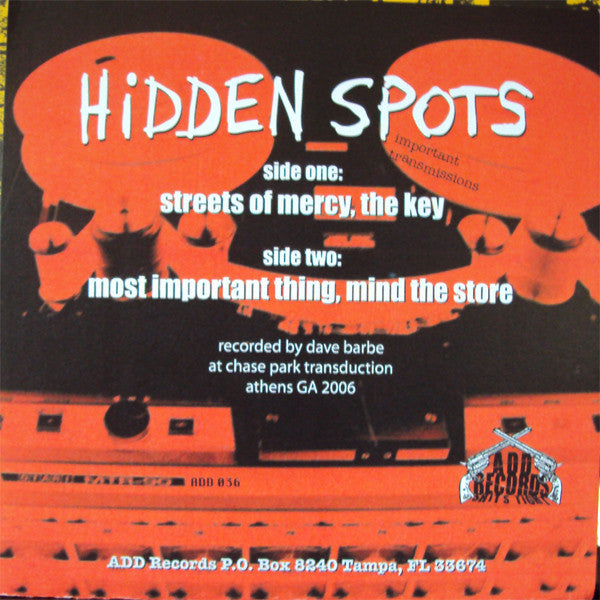 Hidden Spots : Important Transmissions (7")