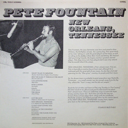 Pete Fountain : New Orleans, Tennessee (LP, Album, Uni)