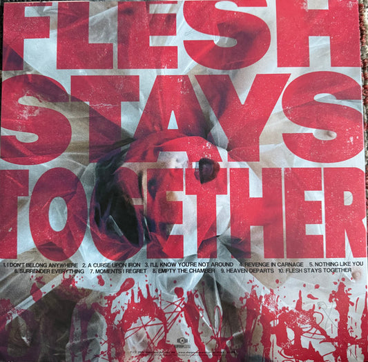 Dying Wish (2) : Flesh Stays Together (12", Album, Ltd, Sol)
