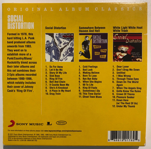 Social Distortion : Original Album Classics (Box, Comp, Arv + CD, Album, RE + CD, Album, RE + C)