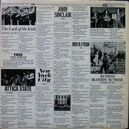 John & Yoko* / Plastic Ono Band* With Elephant's Memory* And Invisible Strings : Some Time In New York City (2xLP, Album, RE, Win)