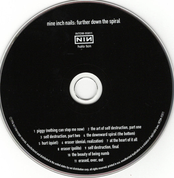 Nine Inch Nails : Further Down The Spiral (CD, Album, RE, UNI)