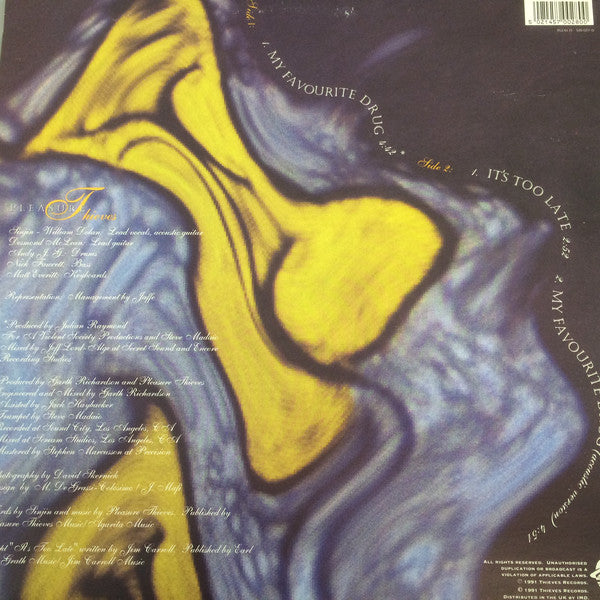 Pleasure Thieves : My Favourite Drug (12", Single, Tra)
