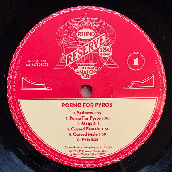 Porno For Pyros : Porno For Pyros (LP, Album, RE, 180)