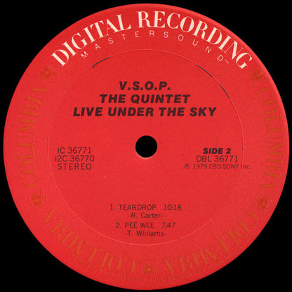 The V.S.O.P. Quintet : Live Under The Sky (2xLP, Album, Aud)
