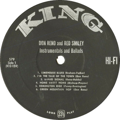 Don Reno And Red Smiley* : Folk Ballads And Instrumentals (LP, Album, Mono, RE, Sma)