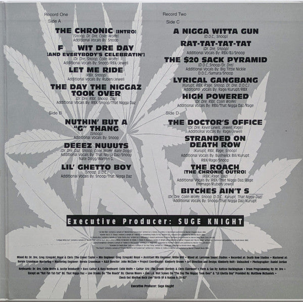 Dr. Dre : The Chronic (2xLP, Album, Ltd, Num, RE, 180)