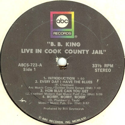 B.B. King : Live In Cook County Jail (LP, Album)