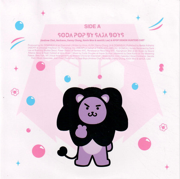 Saja Boys, KPop Demon Hunters Cast : Soda Pop (7", Single, Pur)