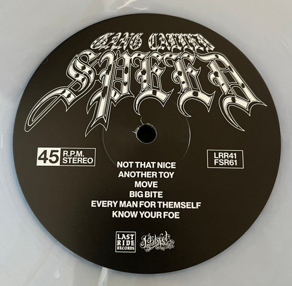 Speed (38) : Gang Called Speed (12", S/Sided, Etch, RP, Iri)