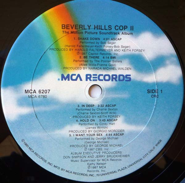 Various : Beverly Hills Cop II (The Motion Picture Soundtrack Album) (LP, Comp, Club)