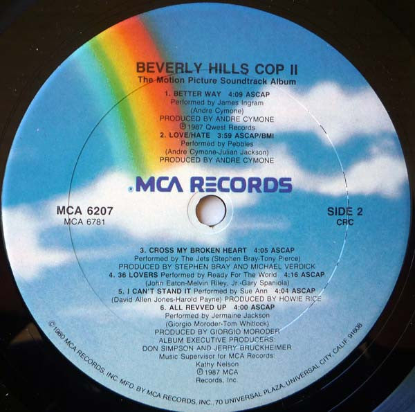 Various : Beverly Hills Cop II (The Motion Picture Soundtrack Album) (LP, Comp, Club)