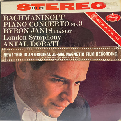 Rachmaninoff*, Byron Janis, London Symphony*, Antal Dorati : Piano Concerto No. 3 (LP, Promo)