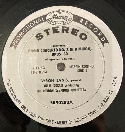 Rachmaninoff*, Byron Janis, London Symphony*, Antal Dorati : Piano Concerto No. 3 (LP, Promo)