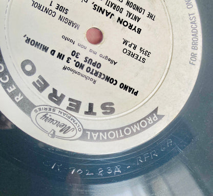 Rachmaninoff*, Byron Janis, London Symphony*, Antal Dorati : Piano Concerto No. 3 (LP, Promo)