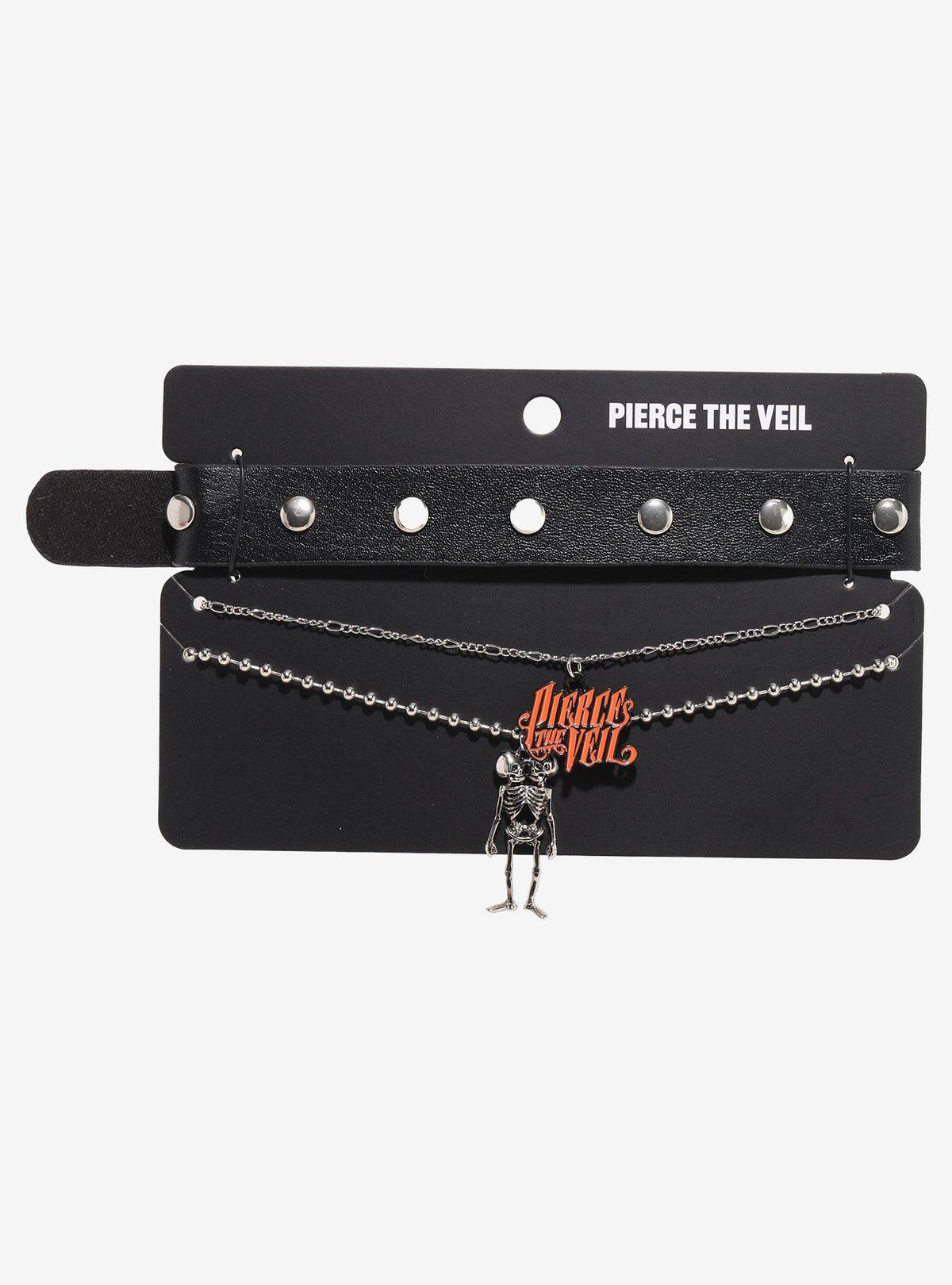 Pierce the Veil Skeleton Choker Necklace Set