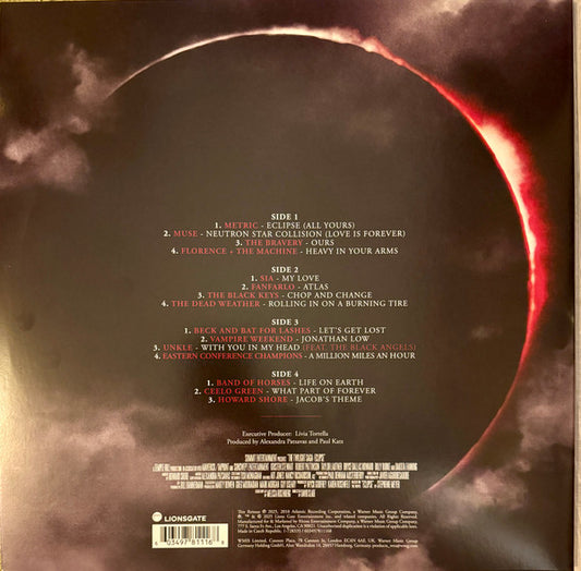 Various : The Twilight Saga: Eclipse (Original Motion Picture Soundtrack) (LP, Mil + LP, Bla + Comp, Dlx, Ltd, RE)