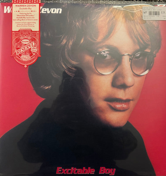 Warren Zevon : Excitable Boy (LP, Album, RE, 180)