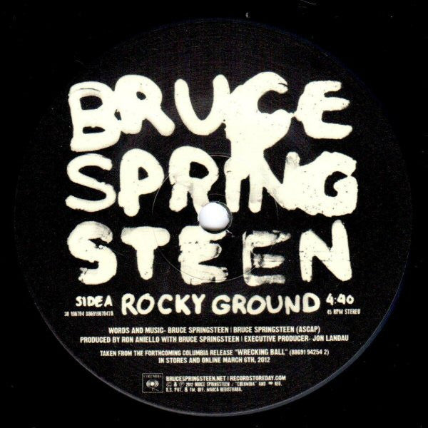 Bruce Springsteen : Rocky Ground (7", RSD, Single)