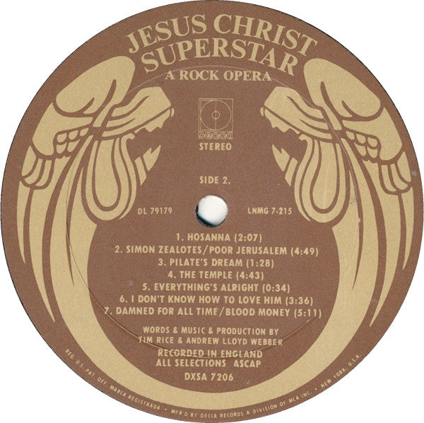 Andrew Lloyd Webber And Tim Rice : Jesus Christ Superstar (2xLP, Album, RP, All)