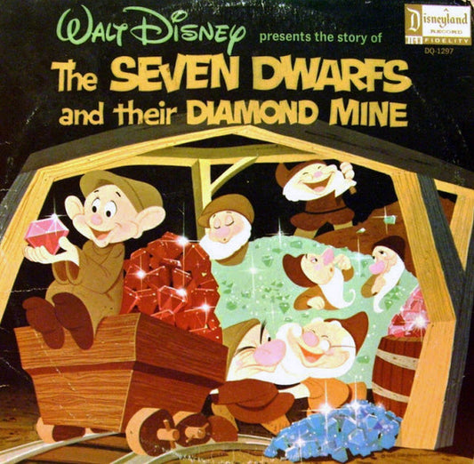 Various : Walt Disney Presents The Story Of The Seven Dwarfs And Their Diamond Mine (LP, Mono)