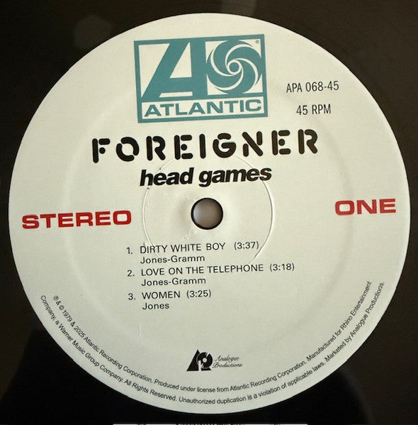 Foreigner : Head Games (2xLP, Album, Ltd, Num, RE, RM, 180)