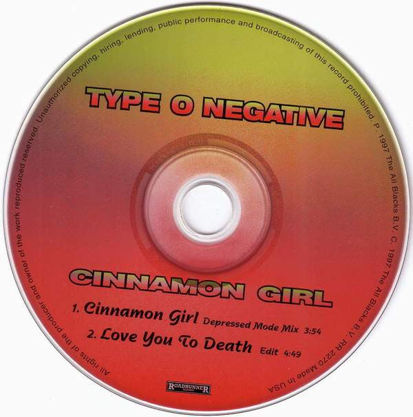 Type O Negative : Cinnamon Girl (CD, Maxi)