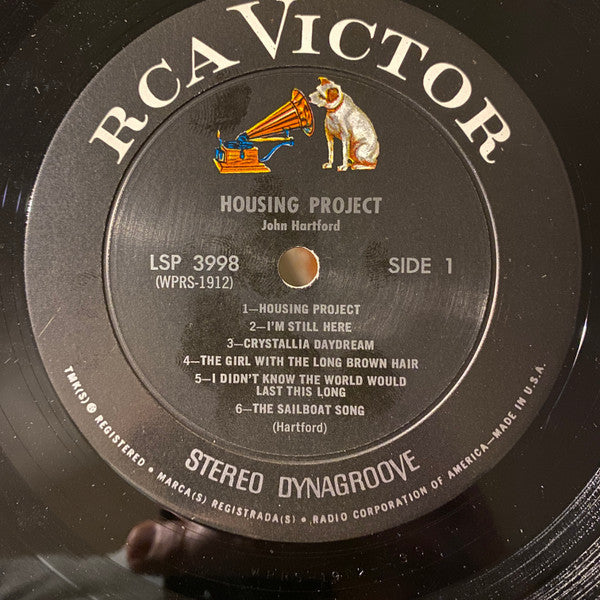 John Hartford : Housing Project (LP, Album, Promo, Roc)