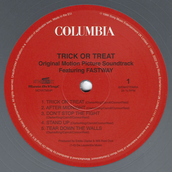Fastway (2) : Trick Or Treat (Original Soundtrack) (LP, Album, Ltd, Num, RE, Sil)