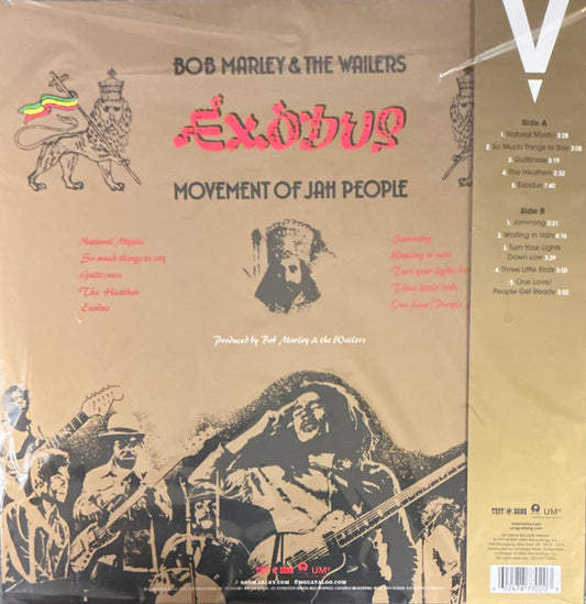 Bob Marley & The Wailers : Exodus (LP, Album, Ltd, RE, RM, Gat)