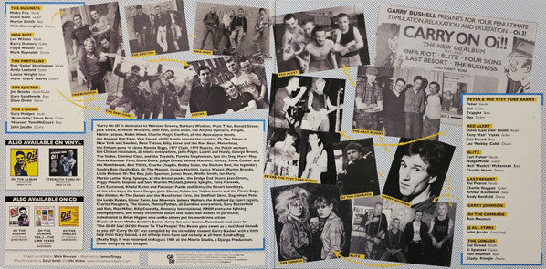 Various : Carry On Oi!! (LP, Comp, RE)