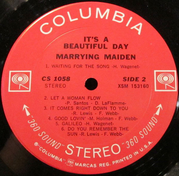 It's A Beautiful Day : Marrying Maiden (LP, Album, 360)