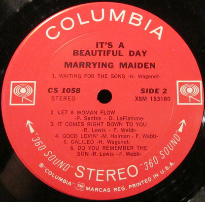 It's A Beautiful Day : Marrying Maiden (LP, Album, 360)