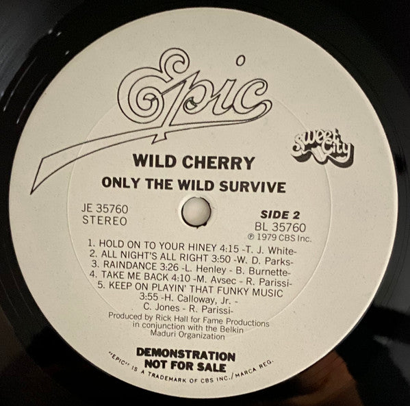 Wild Cherry : Only The Wild Survive (LP, Album, Promo, Pit)