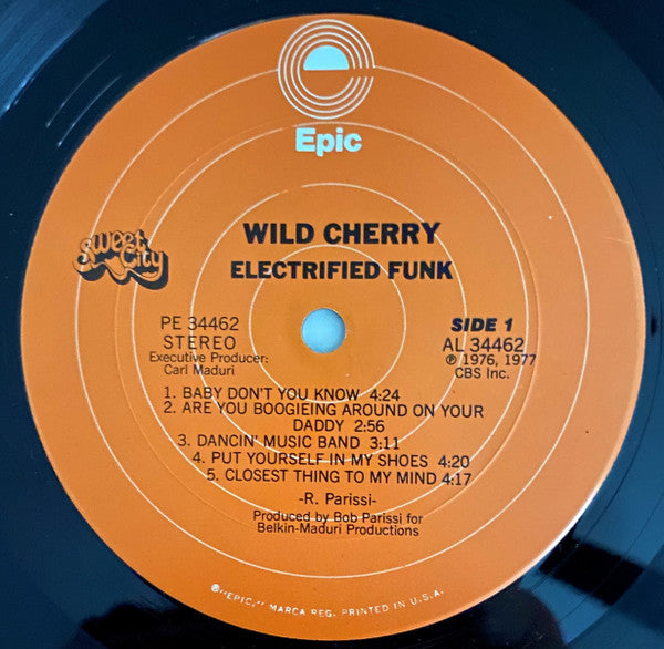 Wild Cherry : Electrified Funk (LP, Album, Pit)