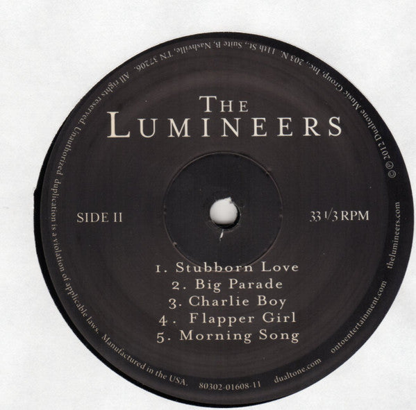 The Lumineers : The Lumineers (LP, Album)