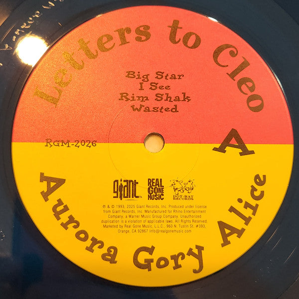 Letters To Cleo : Aurora Gory Alice (LP, Album, RE, Sea)