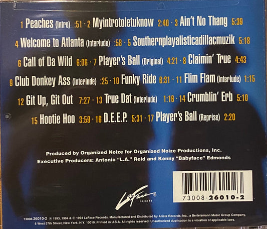 OutKast : Southernplayalisticadillacmuzik (CD, Album, RE, Ter)