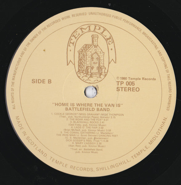 Battlefield Band : Home Is Where The Van Is (LP, Album)