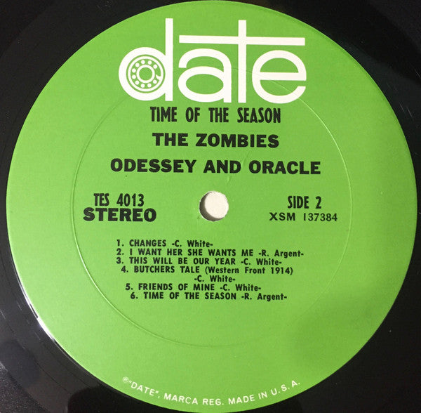 The Zombies : Odessey And Oracle (LP, Album, RP, Pit)