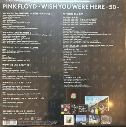 Pink Floyd : Wish You Were Here (LP, Album, Cle + 3xLP, Cle + 7", Single + 2xCD, Al)